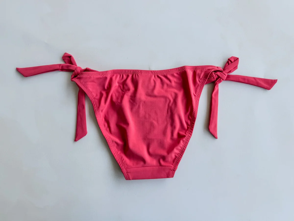 Pain De Sucre Blush Side-Tie Bikini Bottom in Onyx