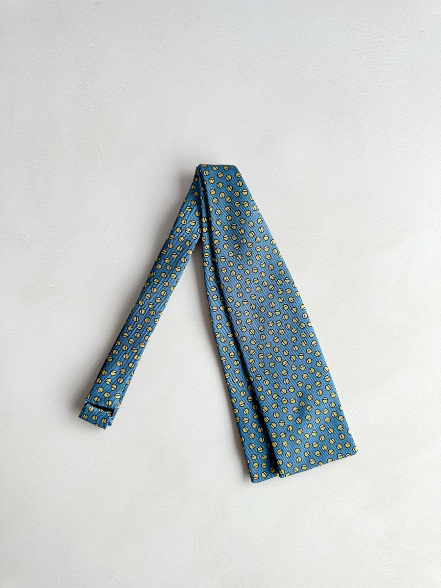 Drake's Blue Circle Print Bowtie - Imagen 2