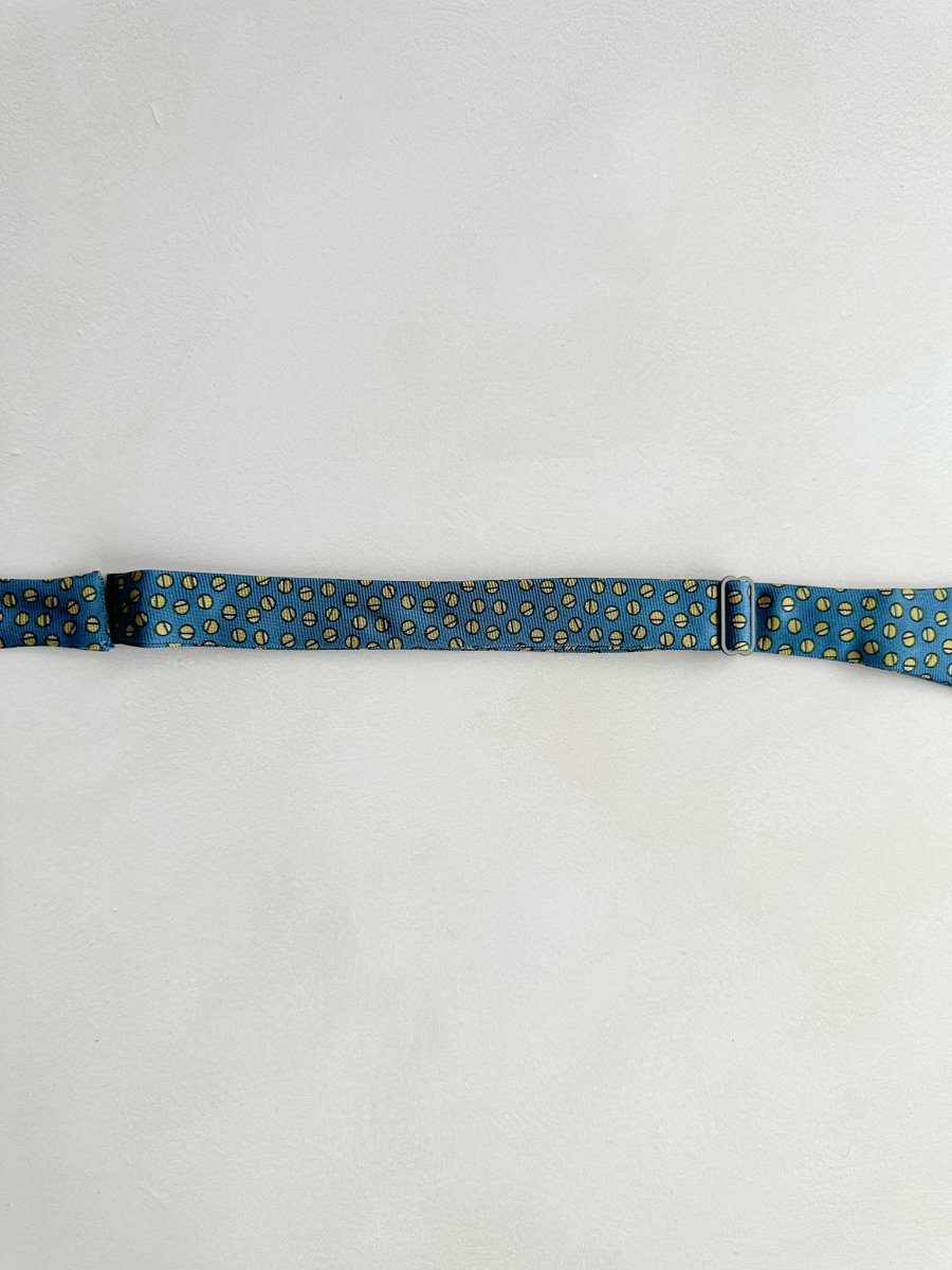 Drake's Blue Circle Print Bowtie - Imagen 6