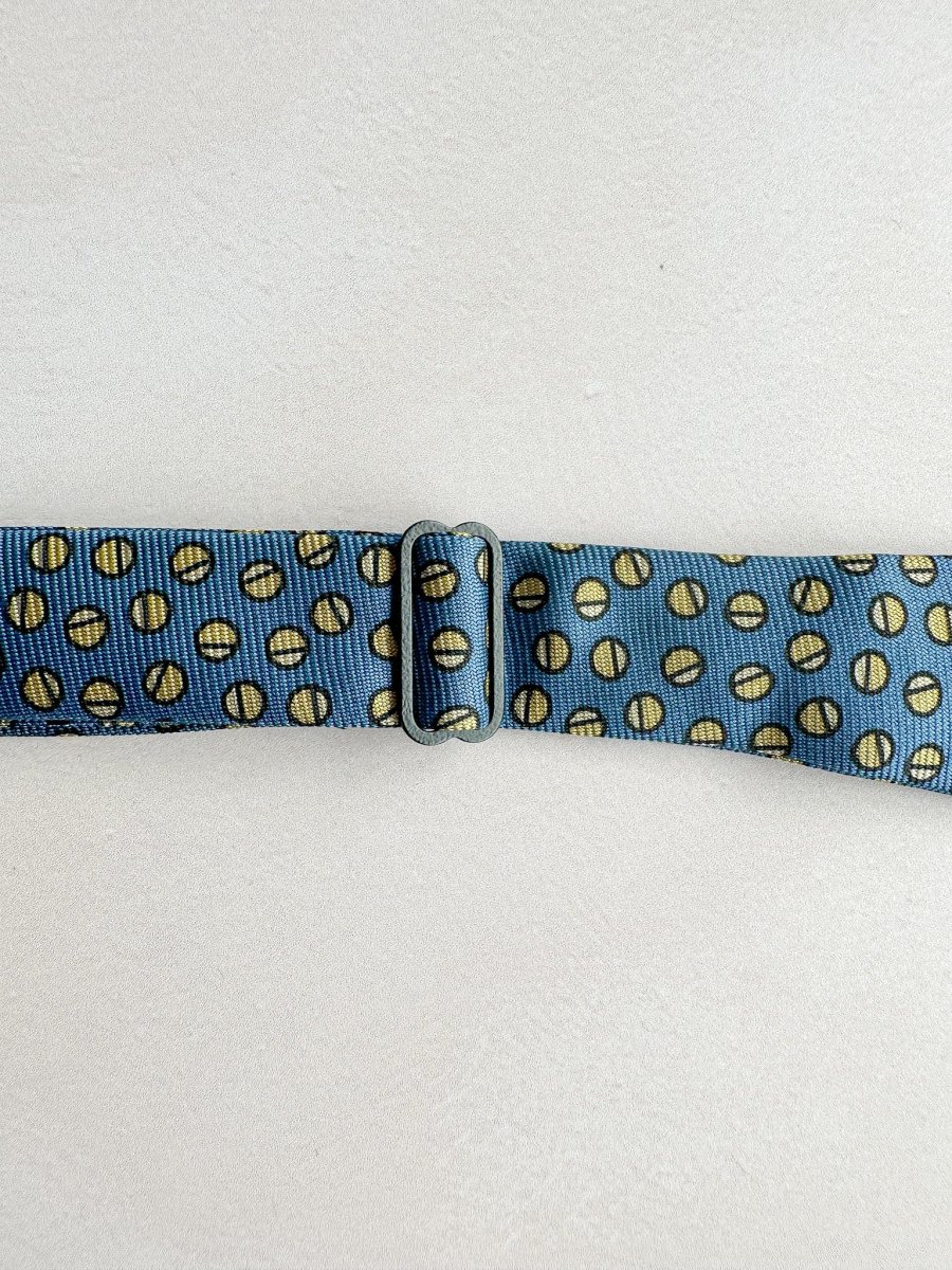 Drake's Blue Circle Print Bowtie - Imagen 7
