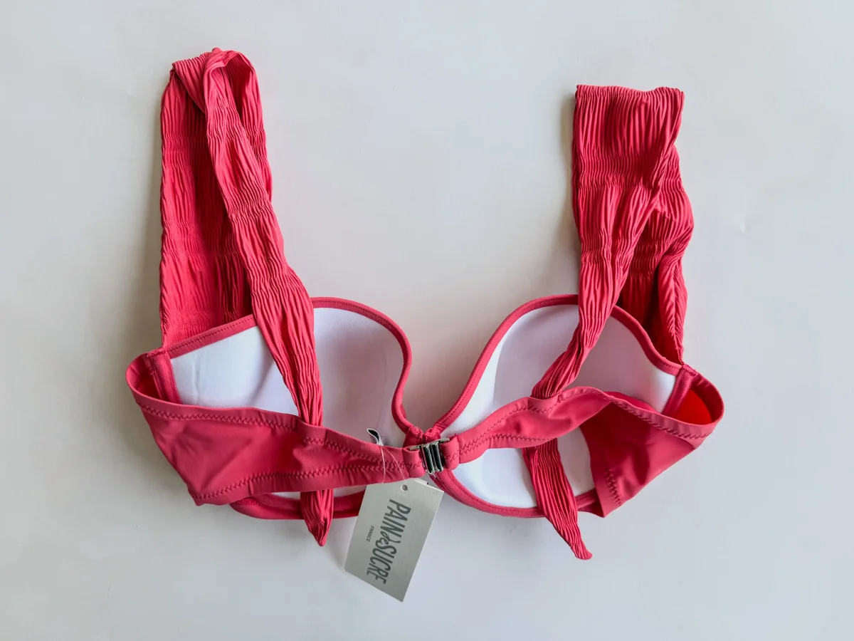 Pain De Sucre Blush Pink Wide Strap Bikini Top in Django - Imagen 7
