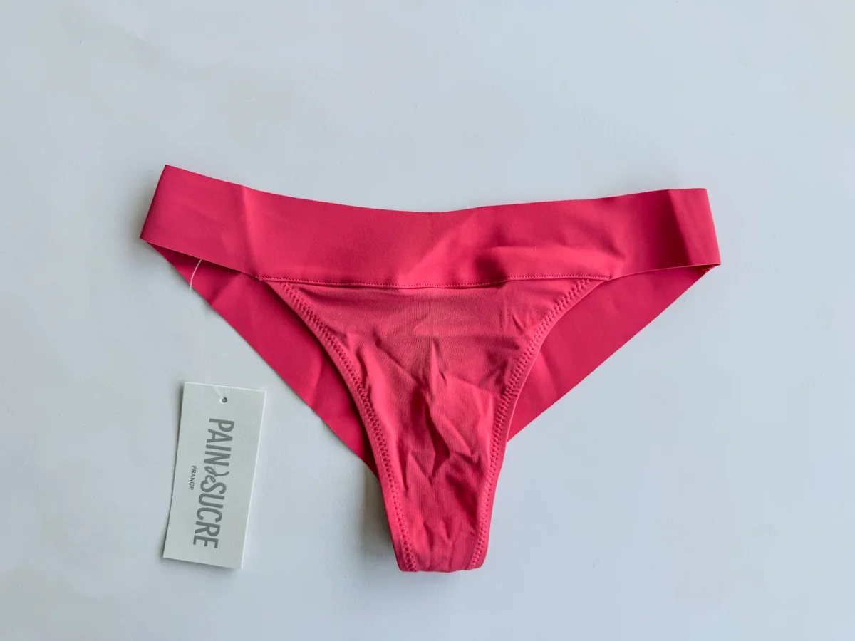 Pain De Sucre Pink Thong Bikini Bottom in Sacha - Imagen 4