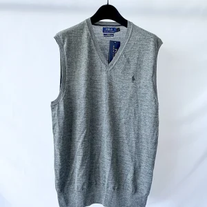 Ralph Lauren Polo Grey Merino Vest Jumper