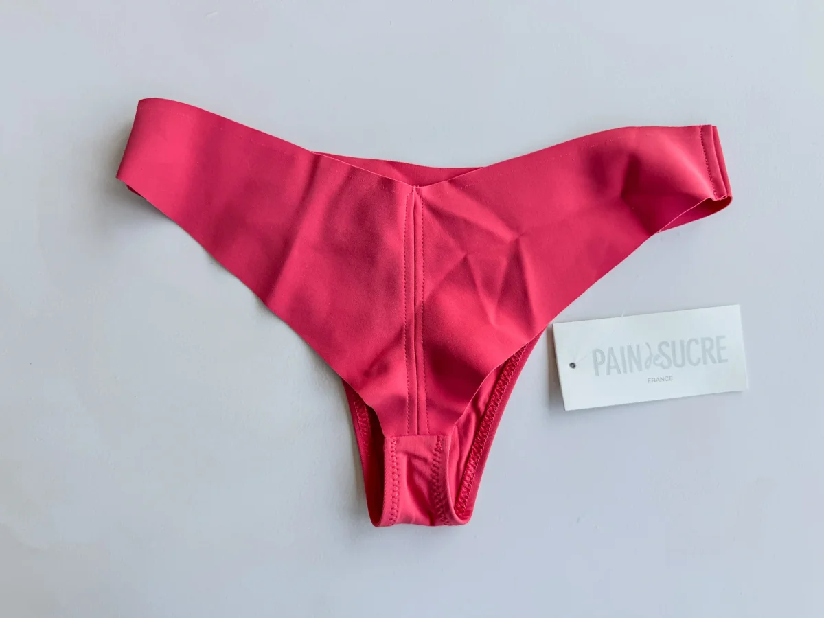 Pain De Sucre Pink Thong Bikini Bottom in Sacha - Imagen 5
