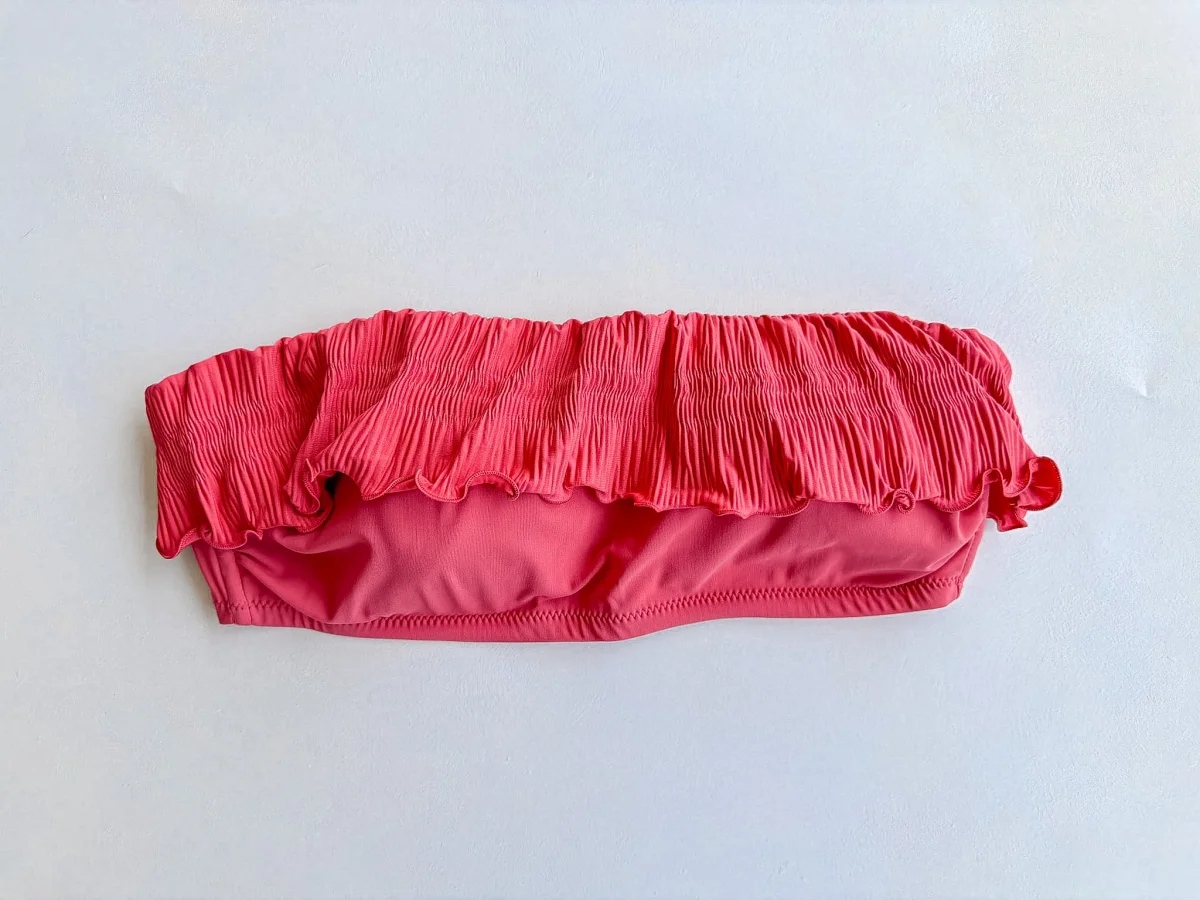 Pain De Sucre Blush Pink Ruffle Bikini Top in Chloris - Imagen 7