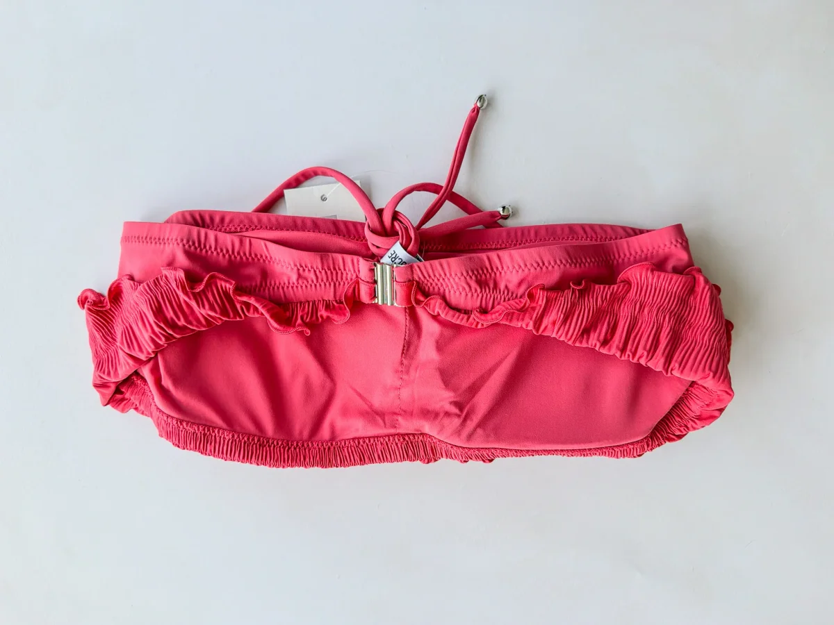 Pain De Sucre Blush Pink Ruffle Bikini Top in Chloris - Imagen 9