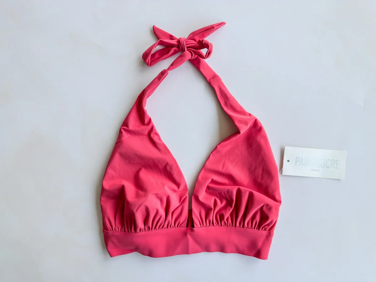 Pain De Sucre Blush Pink Triangle Bikini Top in Enea - Imagen 3