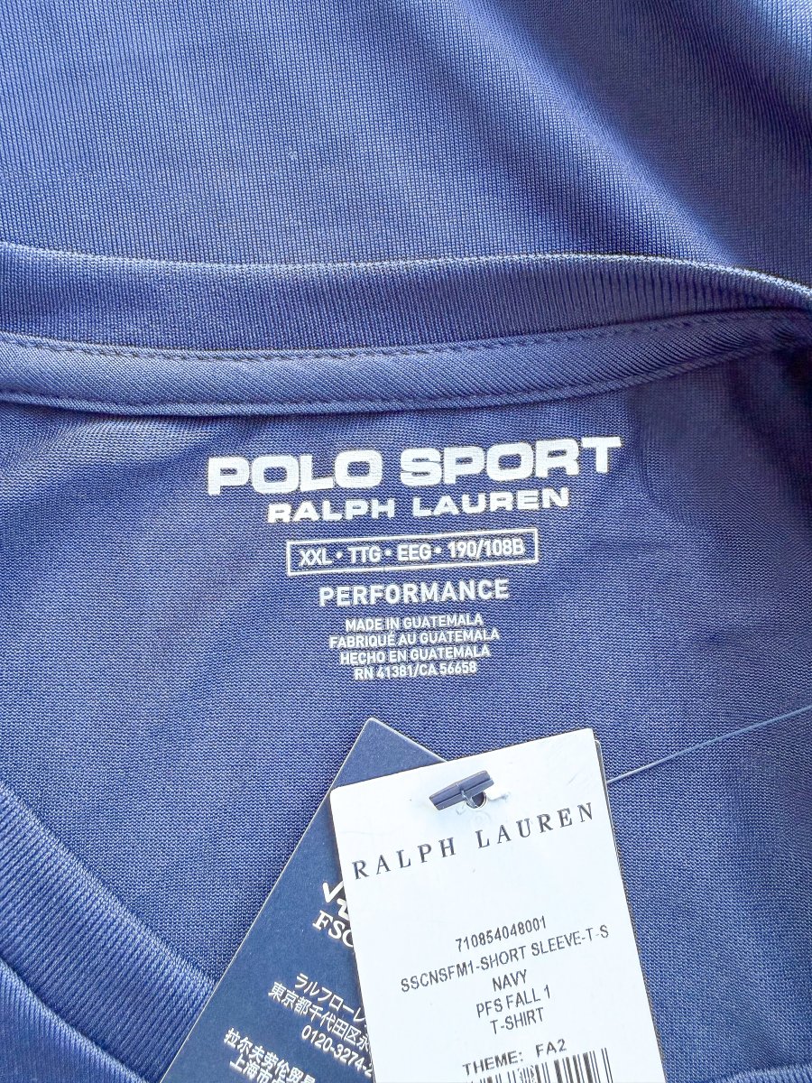 Ralph Lauren Polo Sports Navy Spell Out Tee - Imagen 6