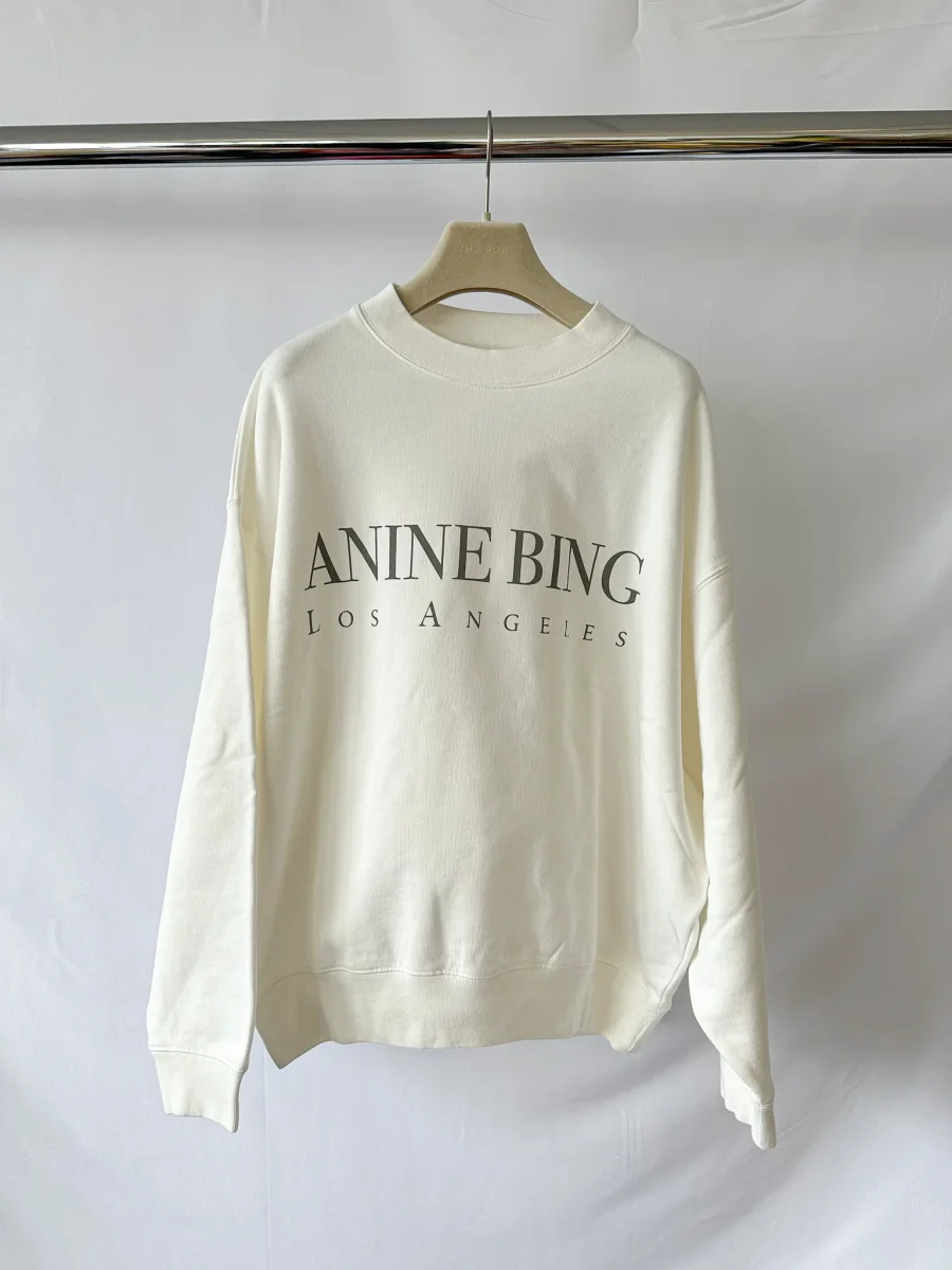 Anine Bing Jaci Los Angeles Relaxed Cotton Jersey Sweatshirt - Imagen 2
