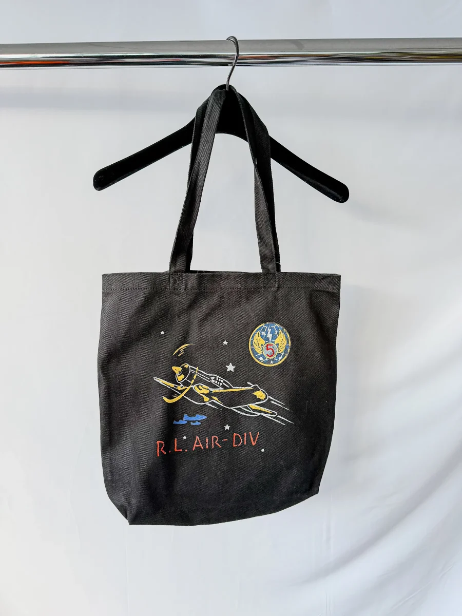 Ralph Lauren Polo Tote Bag R.L Air Division Black - Imagen 2
