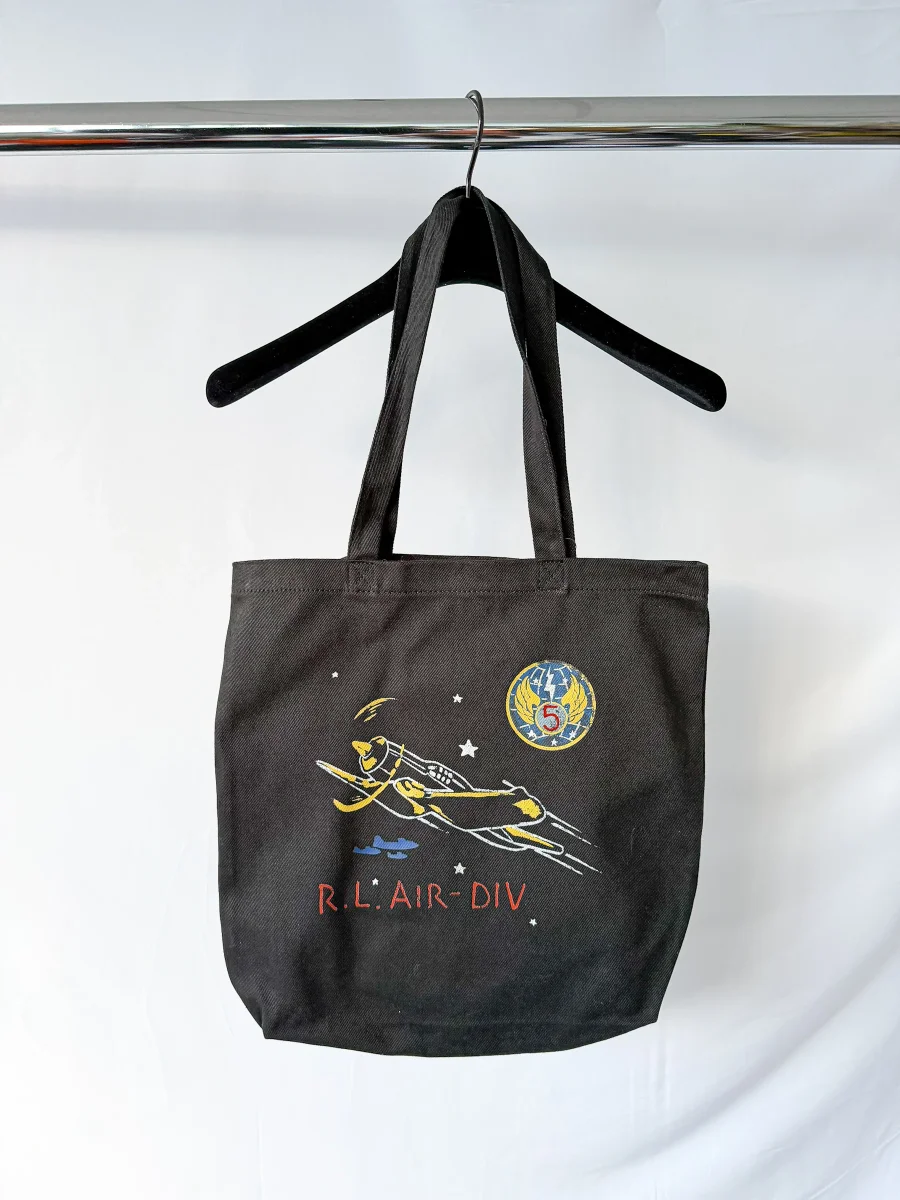 Ralph Lauren Polo Tote Bag R.L Air Division Black - Imagen 5
