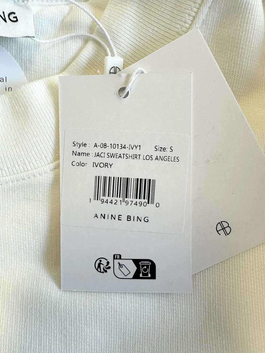 Anine Bing Jaci Los Angeles Relaxed Cotton Jersey Sweatshirt - Imagen 5