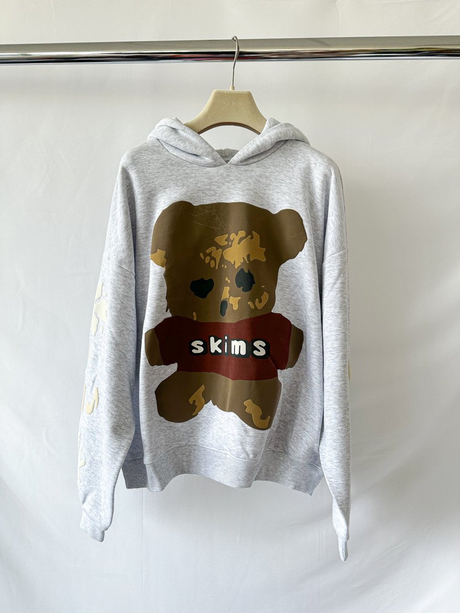 SKIMS x Cactus Plant Flea Market Logo Teddy Bear Cotton Hoodie - Imagen 3