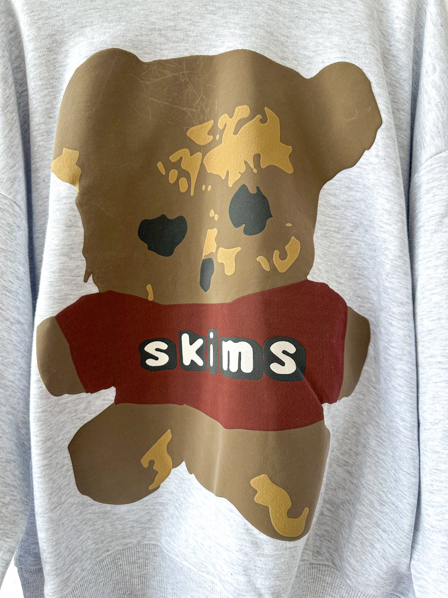 SKIMS x Cactus Plant Flea Market Logo Teddy Bear Cotton Hoodie - Imagen 5