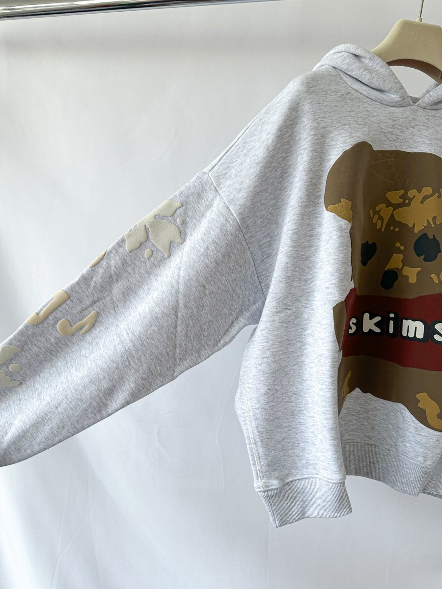 SKIMS x Cactus Plant Flea Market Logo Teddy Bear Cotton Hoodie - Imagen 7