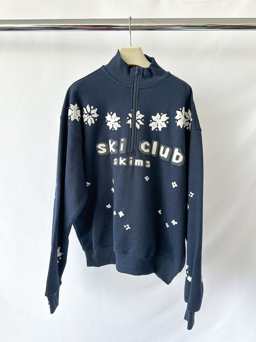 SKIMS X Cactus Plant Flea Market Ski Club 1/4 Zip Oversized Cotton Sweatshirt - Imagen 3