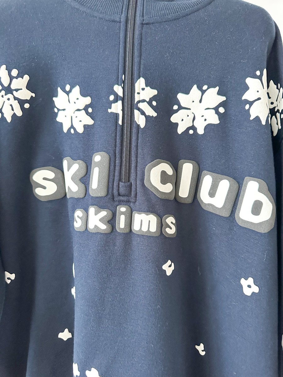 SKIMS X Cactus Plant Flea Market Ski Club 1/4 Zip Oversized Cotton Sweatshirt - Imagen 4