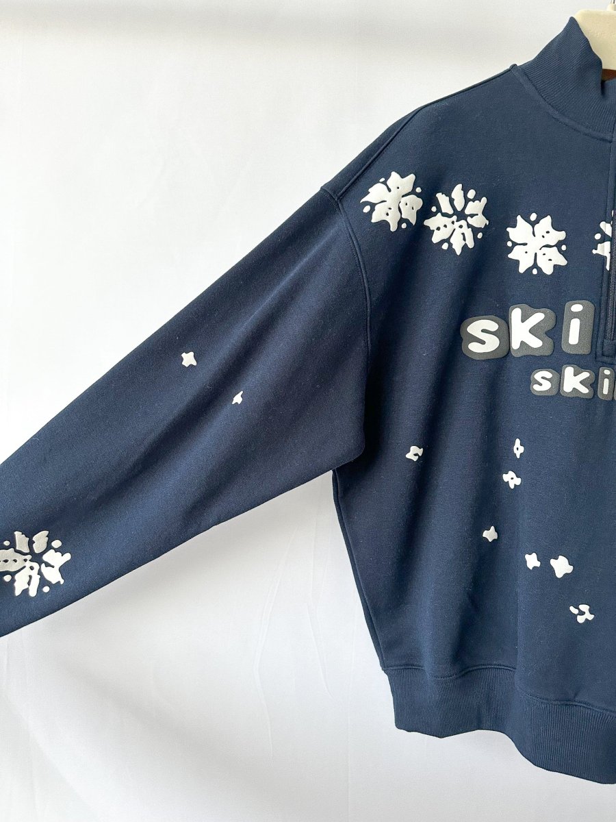 SKIMS X Cactus Plant Flea Market Ski Club 1/4 Zip Oversized Cotton Sweatshirt - Imagen 5