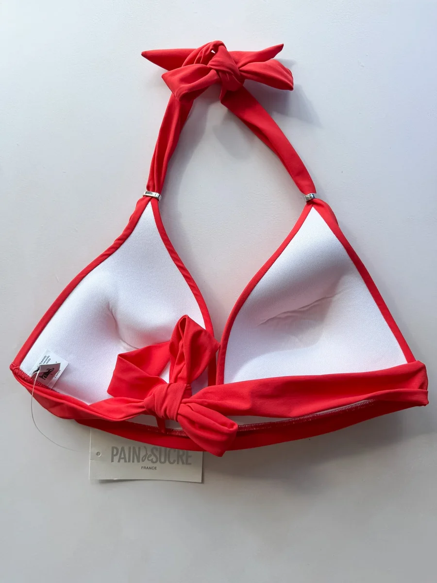 Pain De Sucre Rouge Halterneck Tie Bikini Top in Diva - Imagen 9
