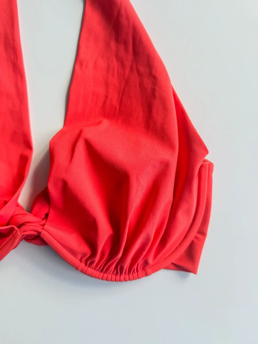 Pain De Sucre Red Underwired Bikini Top in Fabia - Imagen 3