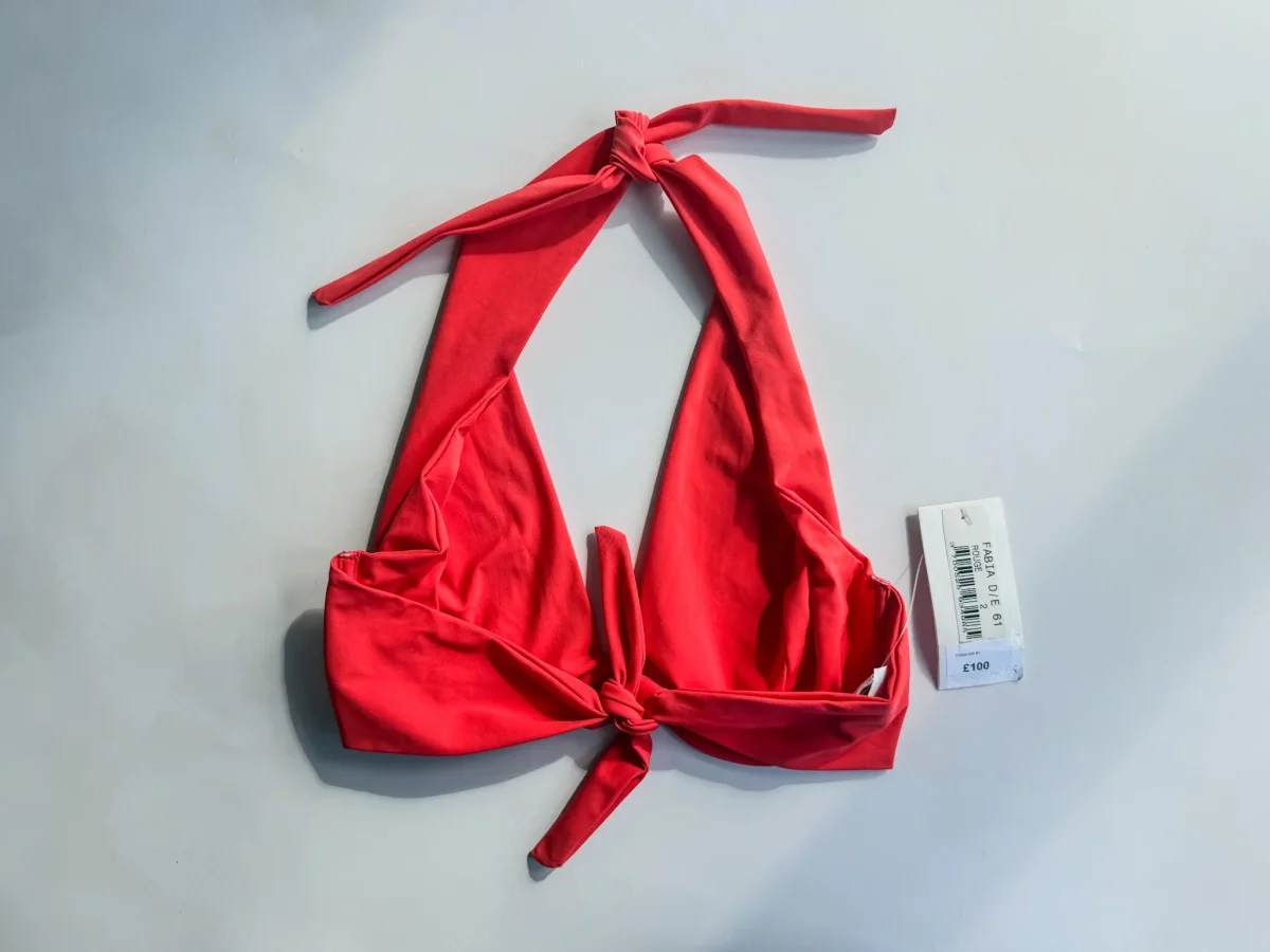 Pain De Sucre Red Underwired Bikini Top in Fabia - Imagen 4