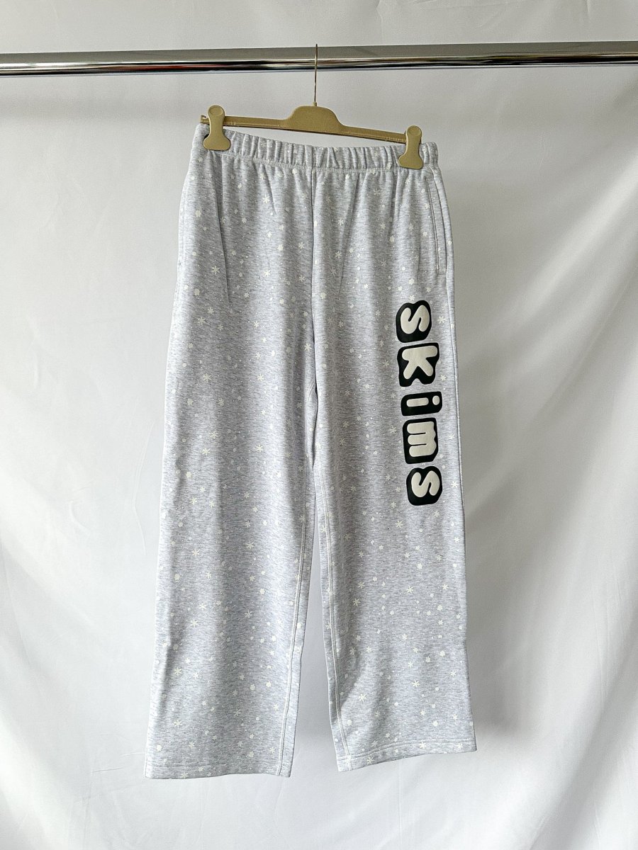 SKIMS x Cactus Plant Flea Market Logo Grey Fleece Drawstring Sweatpants - Imagen 3