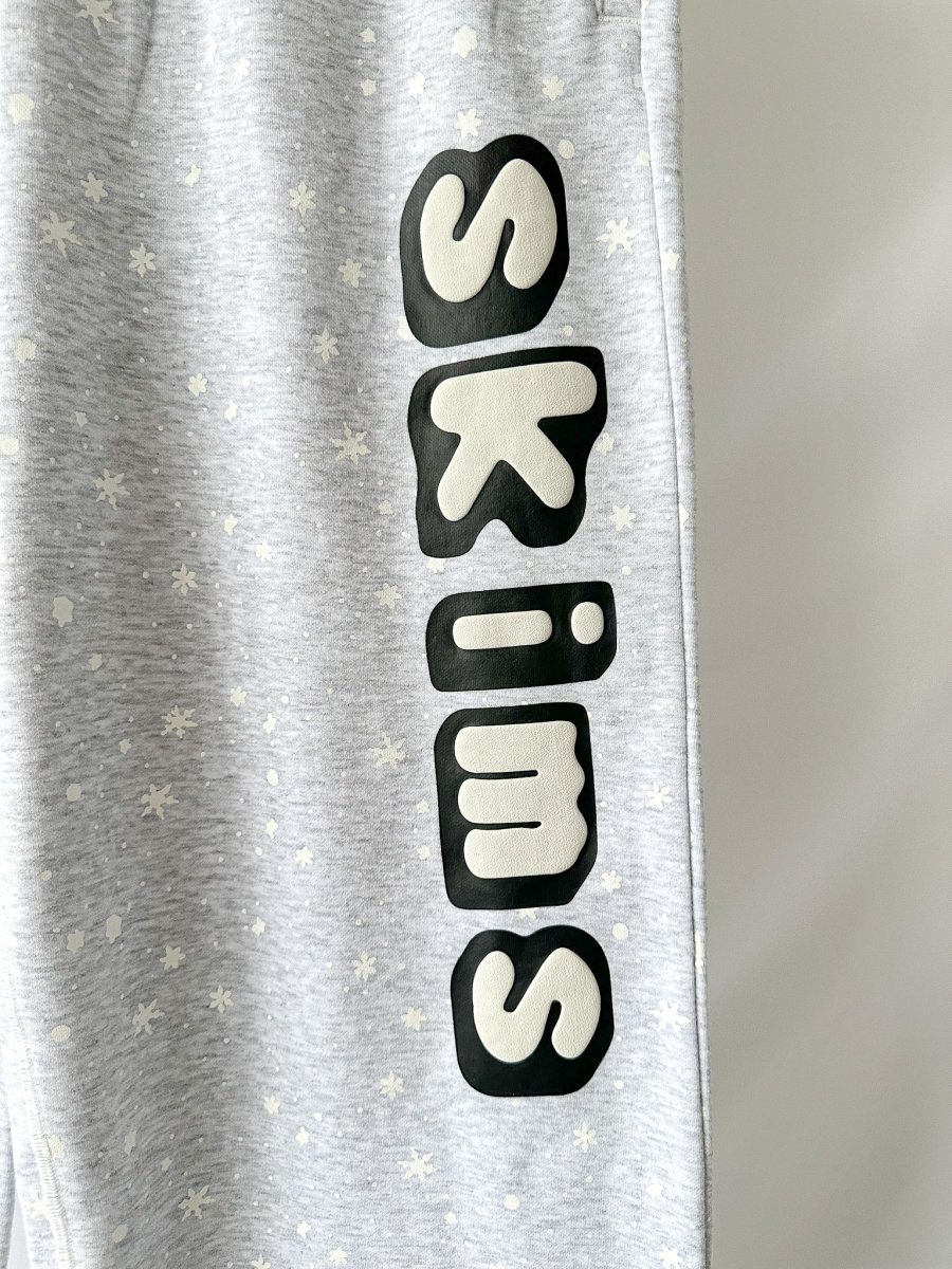 SKIMS x Cactus Plant Flea Market Logo Grey Fleece Drawstring Sweatpants - Imagen 5