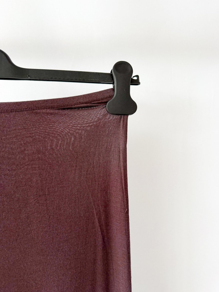 Skims Brown Sheer Modal Long Skirt - Imagen 8