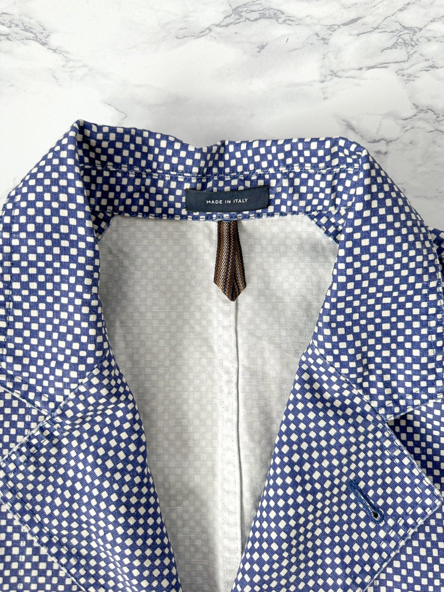 Drake's Mk 4 Games Blazer In Navy Blue Checkboard - Imagen 6