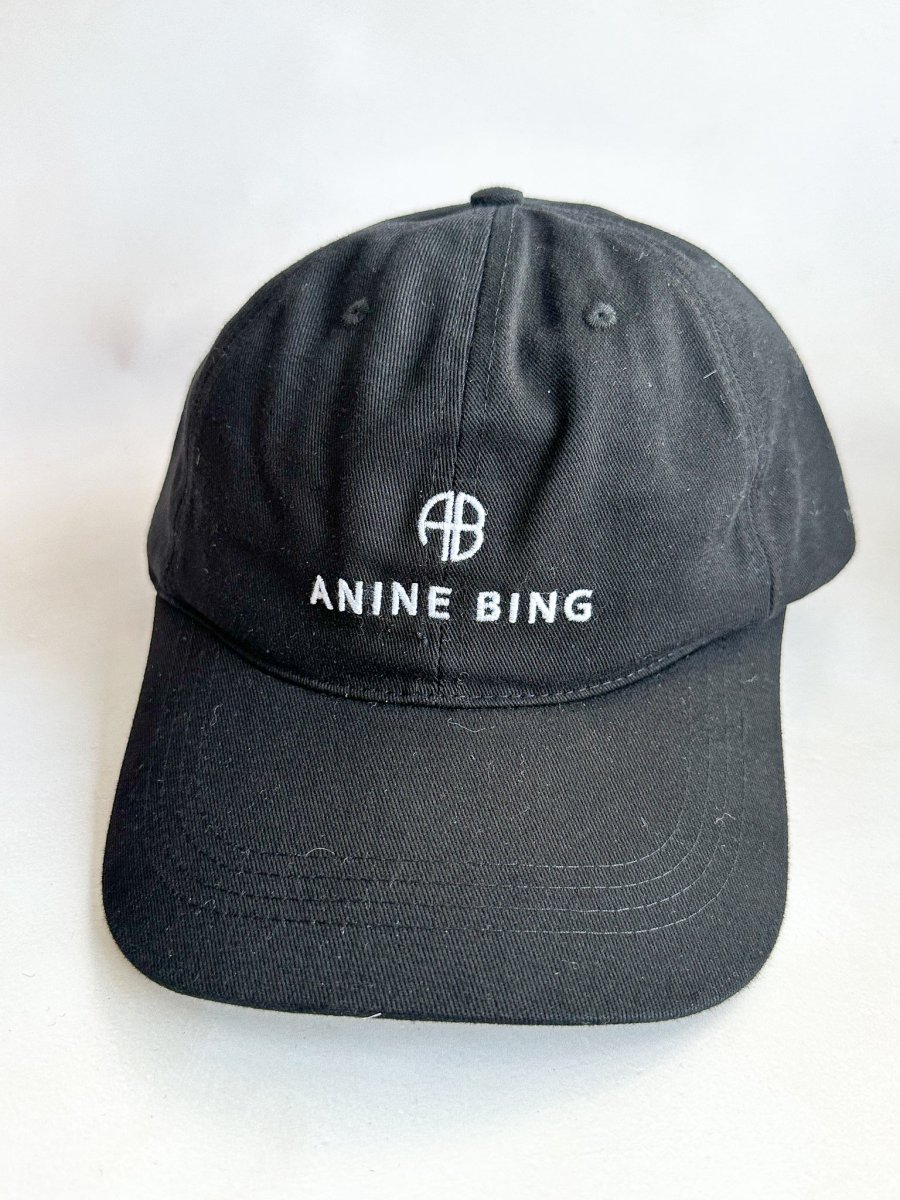 Anine Bing Logo Jeremy Black Baseball Cap - Imagen 2