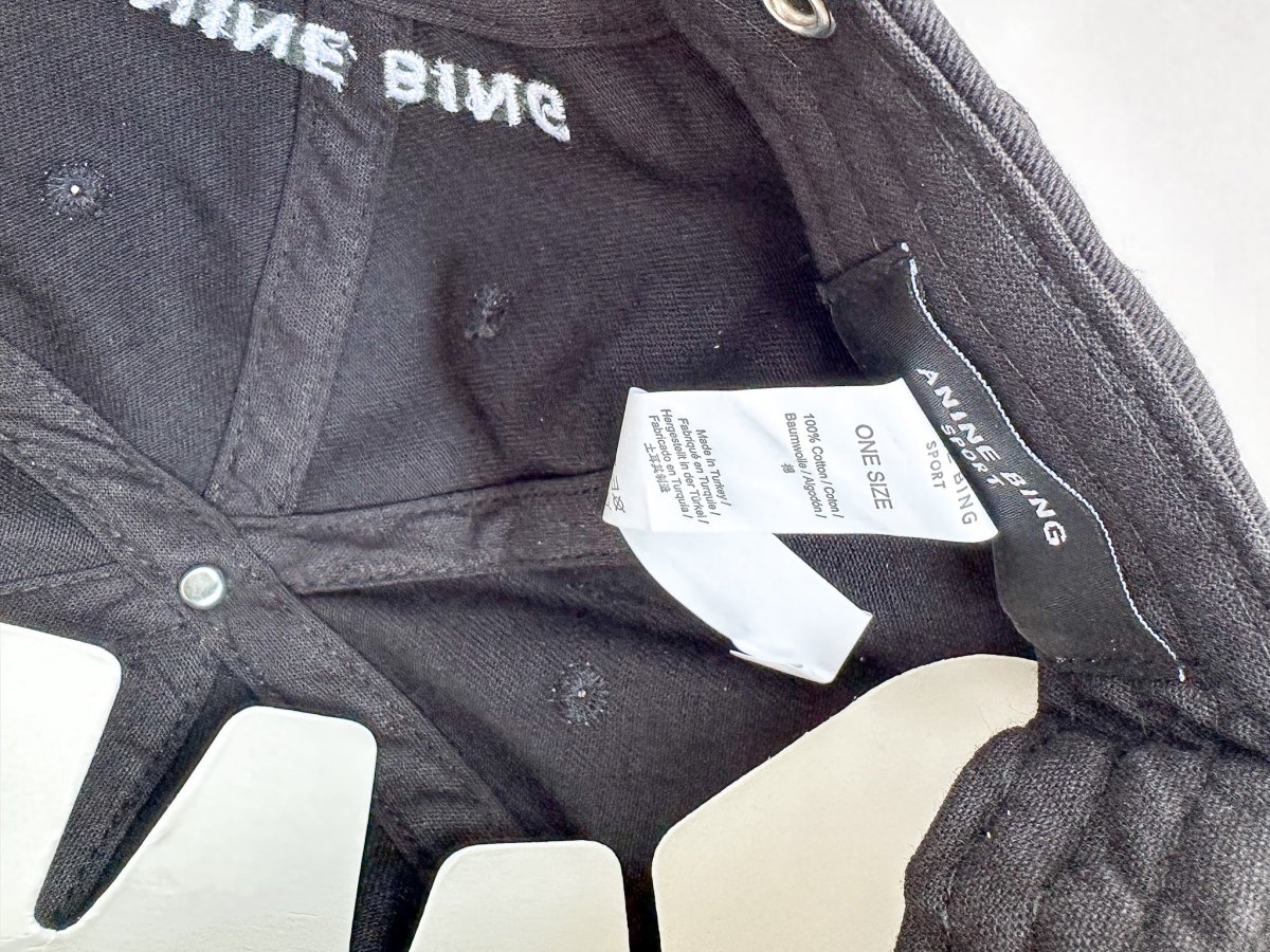 Anine Bing Logo Jeremy Black Baseball Cap - Imagen 5