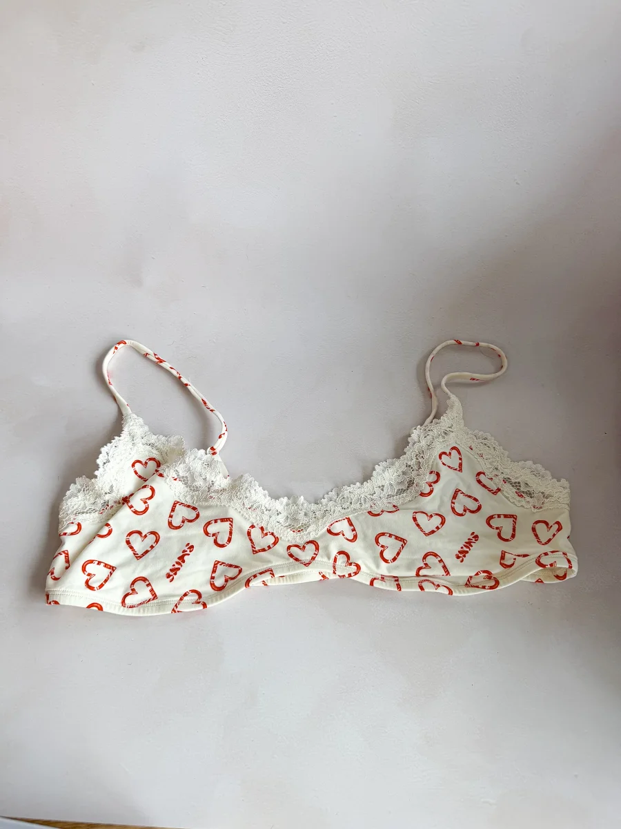 Skims Valentine's Scoop Lace-Trim Jersey Pack Of Two Bralettes - Imagen 7