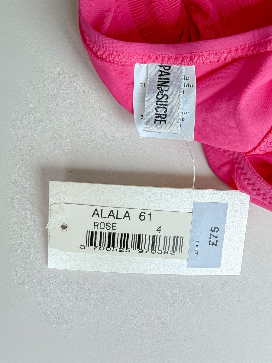 Pain De Sucre Hot Pink Ruffle Cheeky Bikini Bottom in Alala - Imagen 6