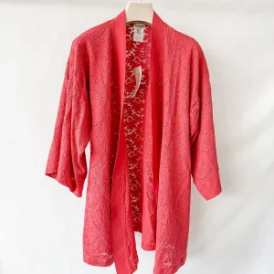 Pain De Sucre Blush Pink Lace Coverup Beach Robe Cardigan in Kyo