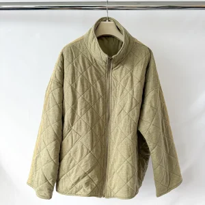 7 For All Mankind Beige Quilt Jacket