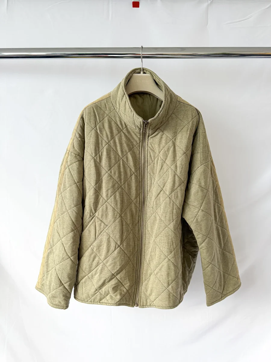 7 For All Mankind Beige Quilt Jacket - Imagen 2