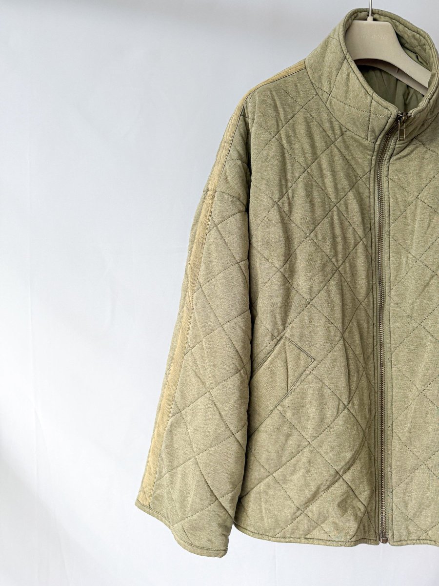 7 For All Mankind Beige Quilt Jacket - Imagen 6