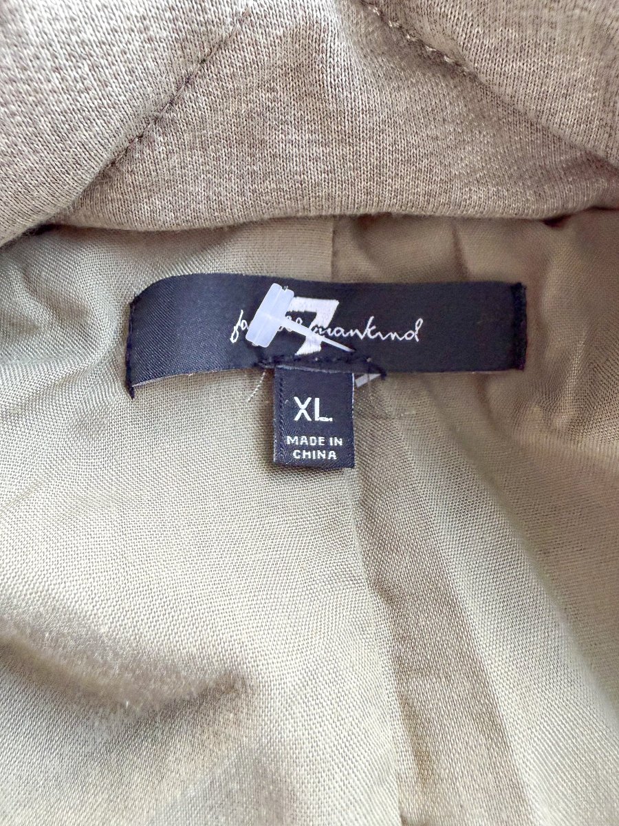 7 For All Mankind Beige Quilt Jacket - Imagen 8