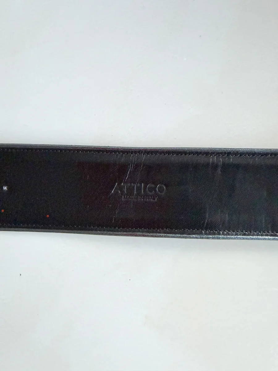 The Attico Blue Glitter Embellished Ankle Cuff Strap - Imagen 4