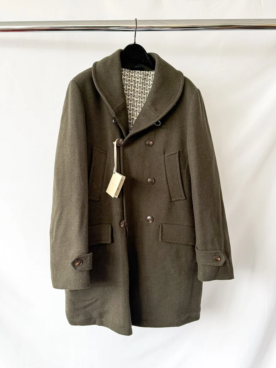 Moncrief Double Breasted Dark Green Coat - Imagen 3