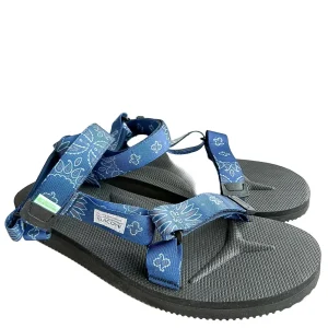 Suicoke Blue Black Paisley Sandals NO BOX