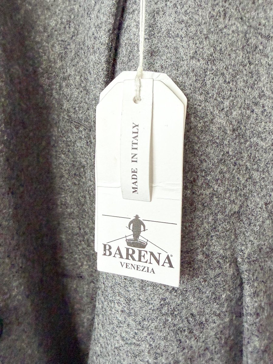 Barena Grey Double Breasted Gazabin Granelo Coat - Imagen 5