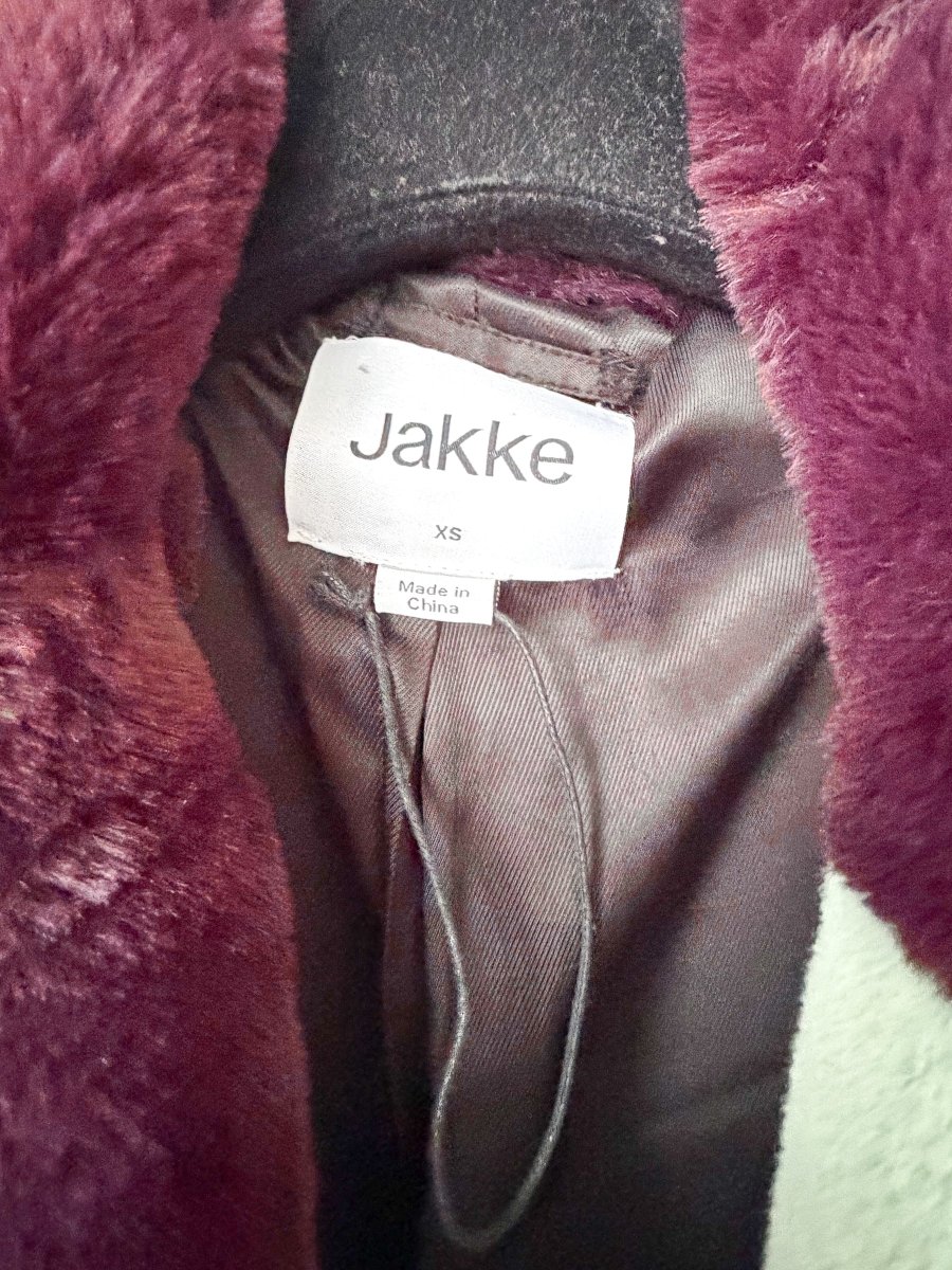 Jakke Katie Faux-Fur Colourblock Midi Coat - Imagen 7