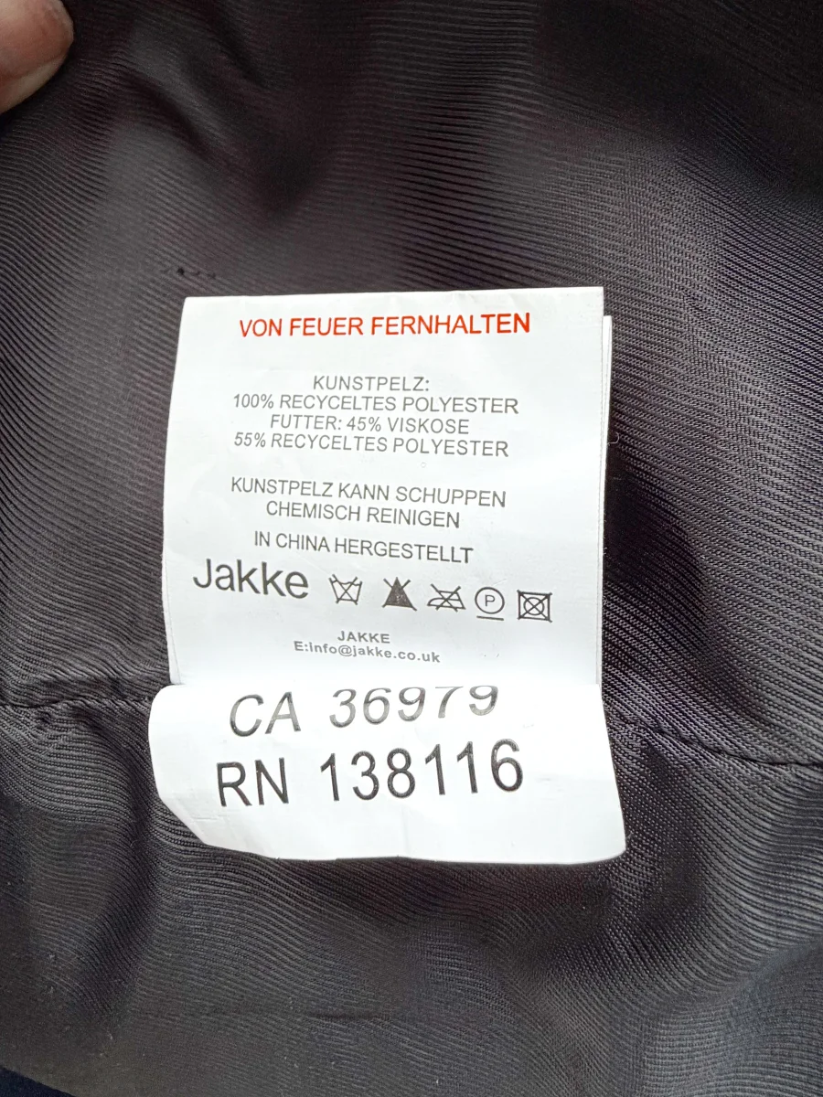 Jakke Katie Faux-Fur Colourblock Midi Coat - Imagen 8