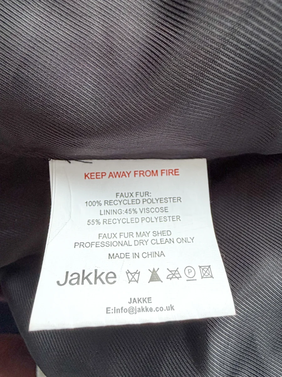 Jakke Katie Faux-Fur Colourblock Midi Coat - Imagen 9