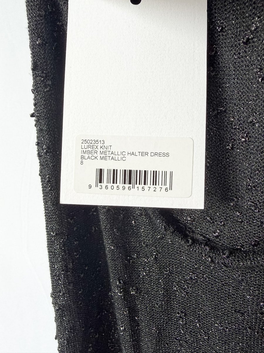 Christopher Esber Metallic Black Knitted Maxi Dress - Imagen 8