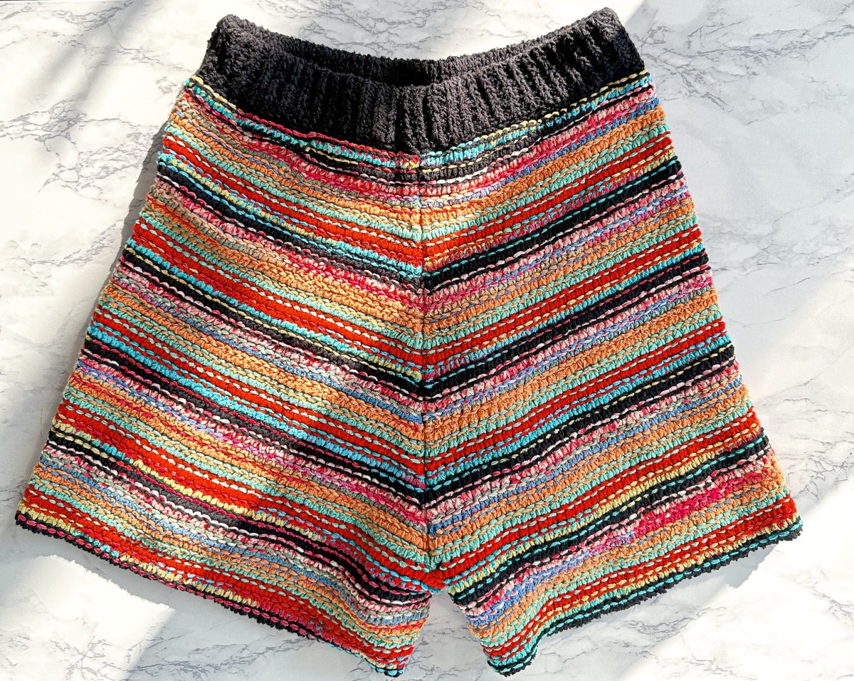 Alanui Take It Easy Multicolour Knit Shorts - Imagen 5