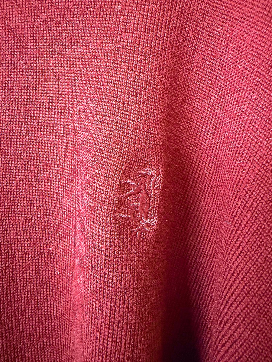 Pringle Of Scotland Merino Wool Polo Neck Jumper In Burgundy - Imagen 4