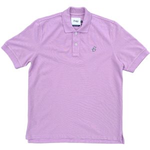 Drake's Lilac Pink Polo Shirt With Duck Logo Embroidered Cotton Piqué