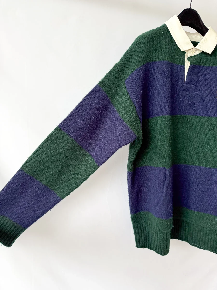 Ralph Lauren Polo Striped Wool Cashmere Rugby Jumper - Imagen 6